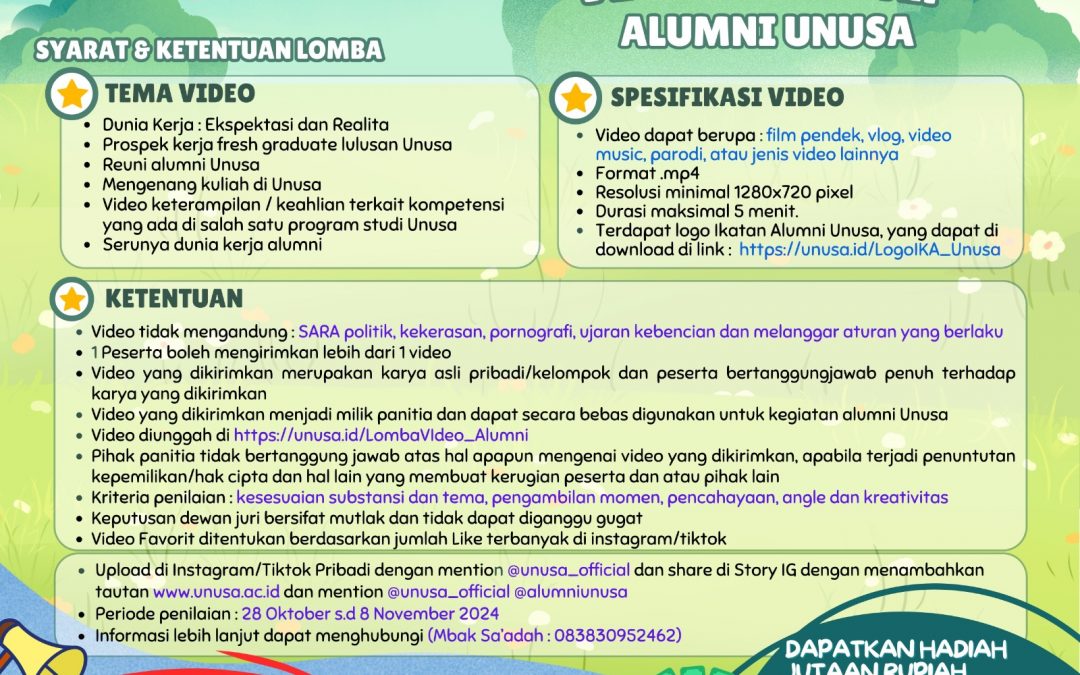 Lomba Video Kreatif Alumni Unusa [EXTENDED]