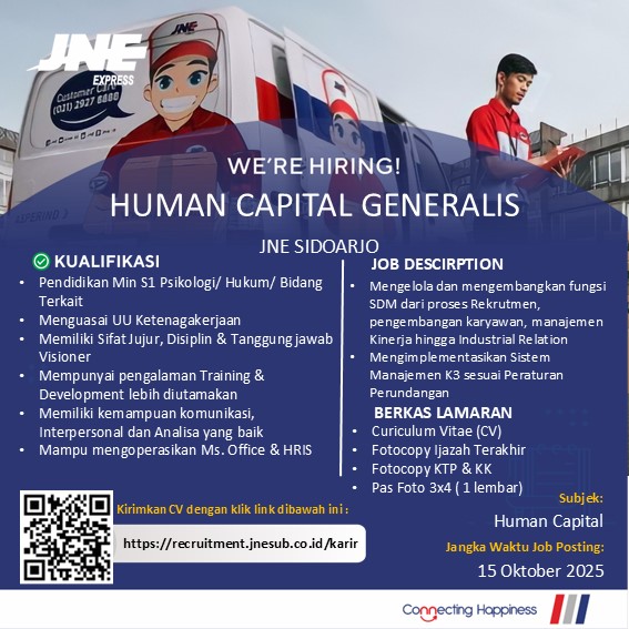 Human Capital Generalis JNE Express