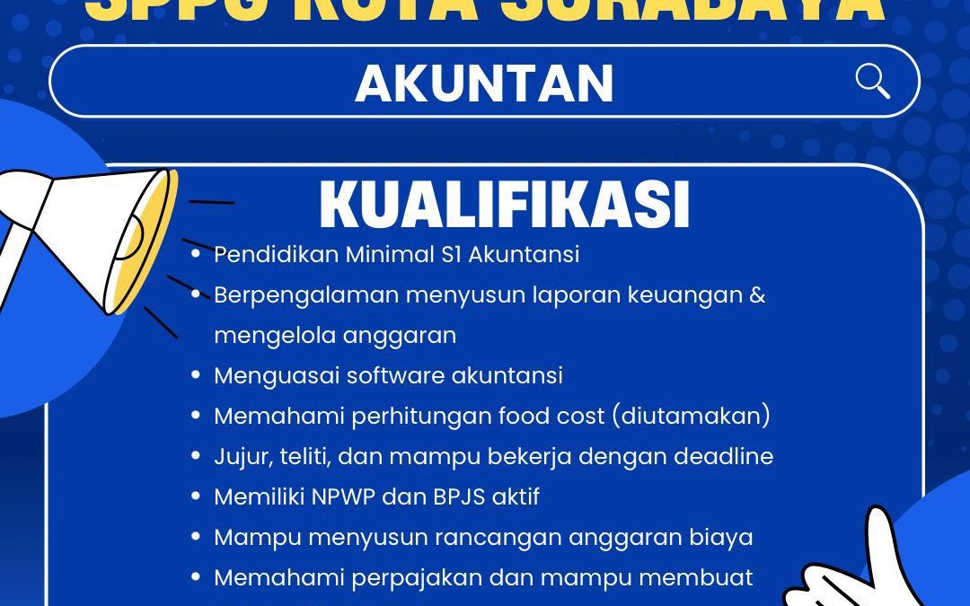Lowongan Akuntan SPPG Kota Surabaya