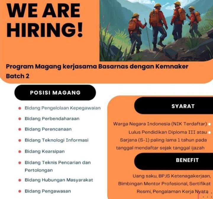 Program magang kerjasam basarna dengan kemnaker Batch 2
